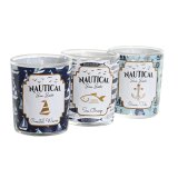 Stearinlys DKD Home Decor Bl Voks Krystal 17 x 5 x 6 cm (3 enheder) #3