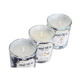 Stearinlys DKD Home Decor Bl Voks Krystal 17 x 5 x 6 cm (3 enheder) #4