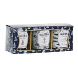 Stearinlys DKD Home Decor Bl Voks Krystal 17 x 5 x 6 cm (3 enheder) #1