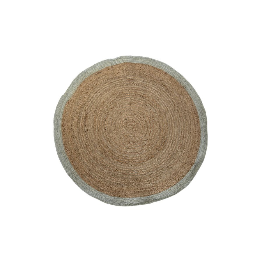 Tppe DKD Home Decor Scandi Grn Lys brun Jute (150 x 150 x 1 cm) #1