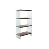 Hylder DKD Home Decor Mrkebrun Krystal Valnd Tr MDF 80 x 40 x 150 cm (1) #1