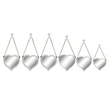 St med Spejle DKD Home Decor Scandi Krystal Hvid polypropylen (26 x 3 x 26 cm) (2 enheder) #1