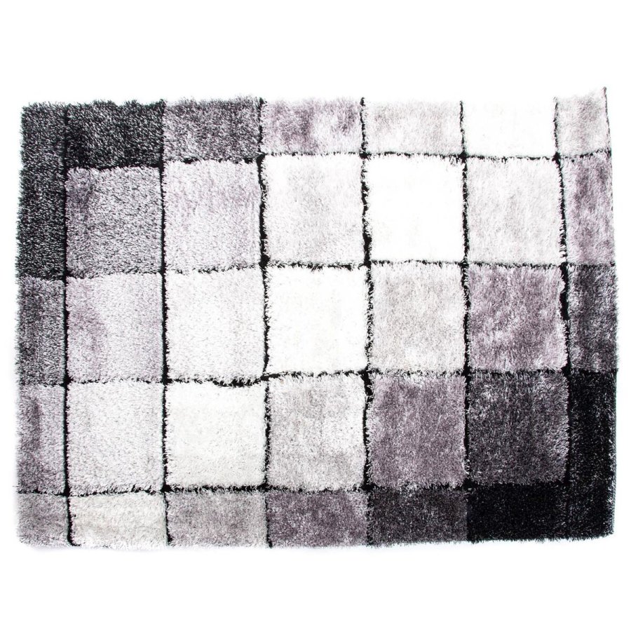 Tppe DKD Home Decor 160 x 230 x 2 cm Sort Polyester Hvid Rammer #1