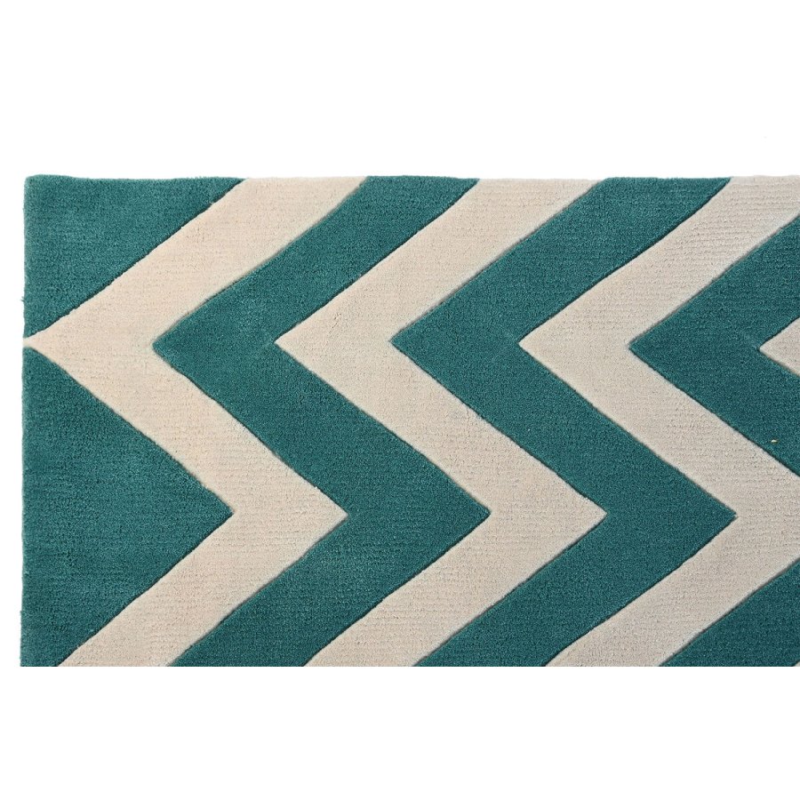 Tppe DKD Home Decor 160 x 230 x 2 cm Polyester Zigzag To-farvet #5
