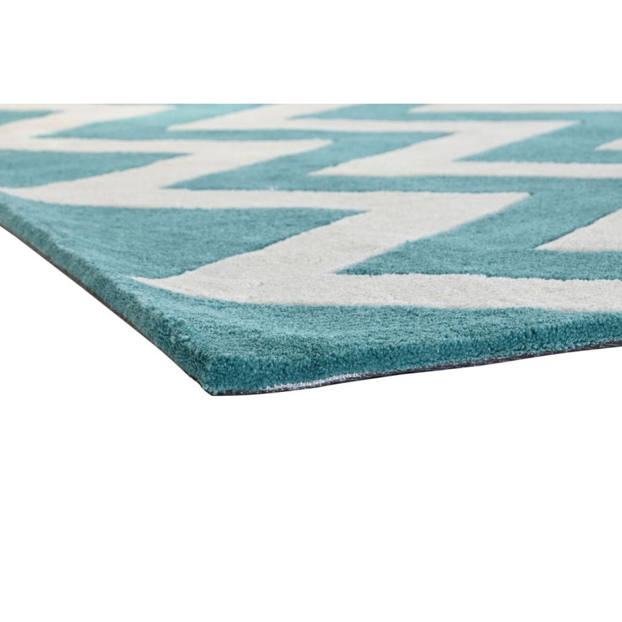 Tppe DKD Home Decor 160 x 230 x 2 cm Polyester Zigzag To-farvet #9