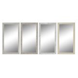 Vgspejl DKD Home Decor Hvid Beige Mrkegr 36 x 2 x 66 cm (4 enheder) #1
