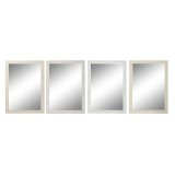 Vgspejl DKD Home Decor Elfenben 70 x 2 x 97 cm (4 enheder) #1