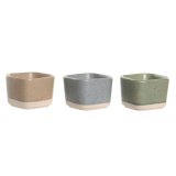 St til appetizere DKD Home Decor 21,6 x 15 x 1,5 cm Porceln Multifarvet Bambus Skandinavisk #4