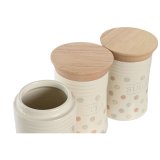 Blik DKD Home Decor Beige Bambus Stentj Prikket 10 x 10 x 16 cm (3 enheder) #4