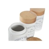 Blik DKD Home Decor Tr Hvid Stentj 10 x 10 x 16 cm (3 enheder) #4