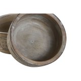 Borddekoration DKD Home Decor Hvid Natur Mangotr 30,5 x 30,5 x 12,7 cm (3 Dele) #3