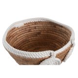 Borddekoration DKD Home Decor Hvid Natur Tov Naturlig fiber 29 x 29 x 14 cm 30 x 30 x 14 cm 32 x 32 x 14 cm #3