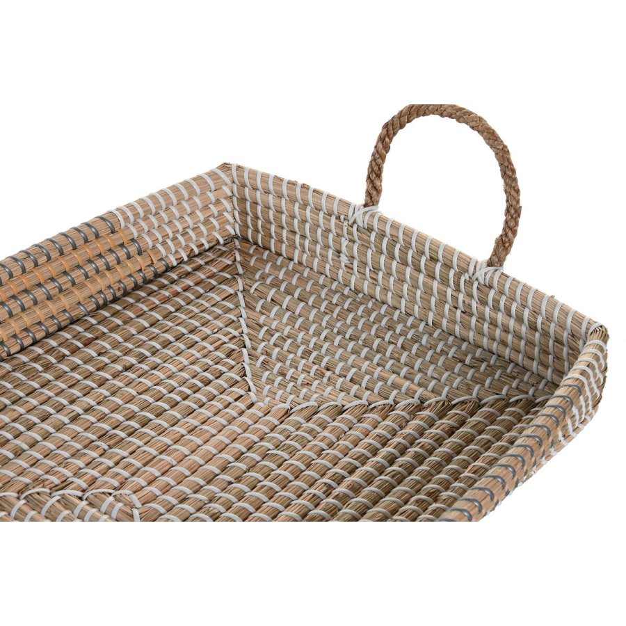 Bakkest DKD Home Decor Gul Natur 48 x 38 x 15 cm 52 x 38 x 15 cm (2 enheder) #7
