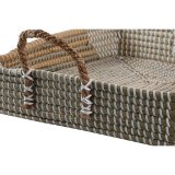 Bakkest DKD Home Decor Gul Natur 48 x 38 x 15 cm 52 x 38 x 15 cm (2 enheder) #4
