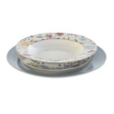 Spisestel DKD Home Decor Bl Hvid Porceln Floral 27 x 27 x 3 cm 18 Dele #4