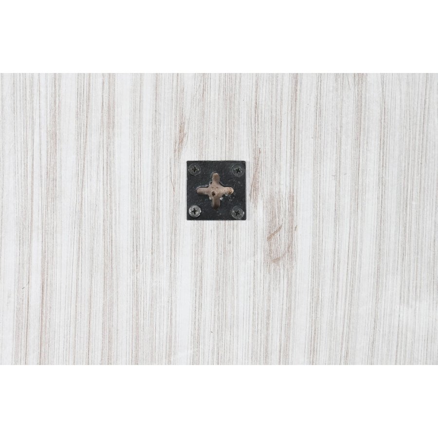 Vgspejl DKD Home Decor Hvid Natur Indianer mand Afkldt 120 x 2,5 x 120 cm #5