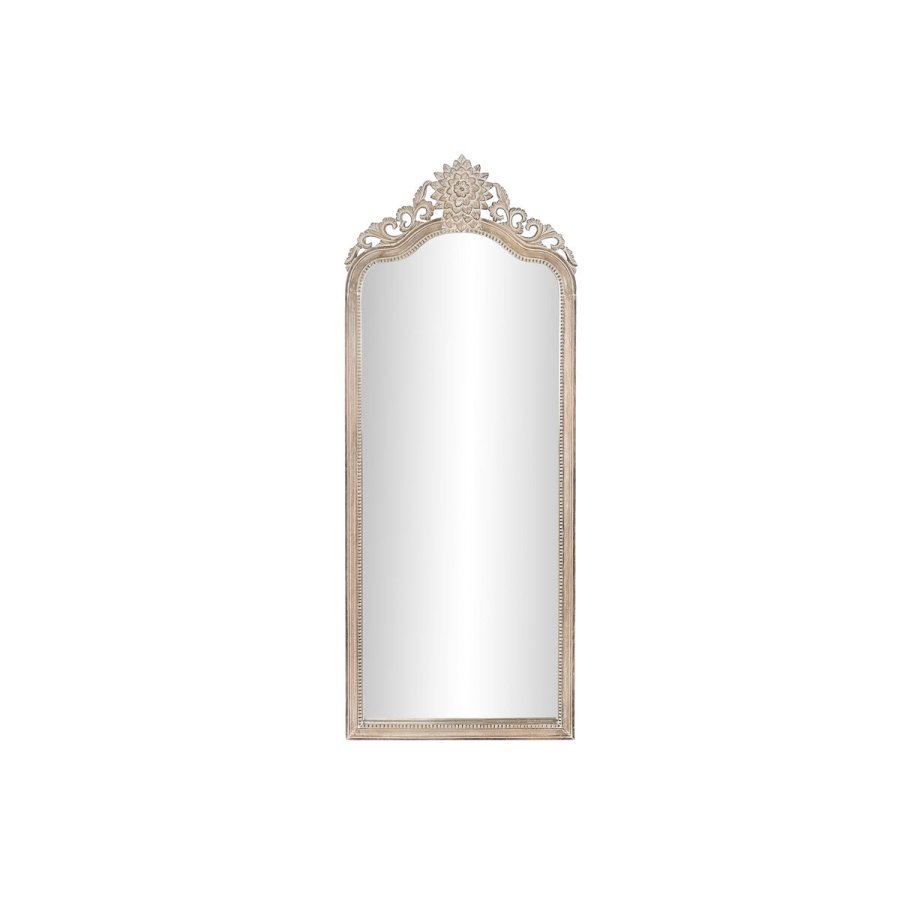 Vgspejl DKD Home Decor 68 x 3,5 x 175 cm 70 x 3,5 x 180 cm Krystal Natur Hvid Mangotr Afkldt #1