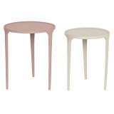 St med 2 borde DKD Home Decor Beige Pink 40 x 40 x 50 cm #1