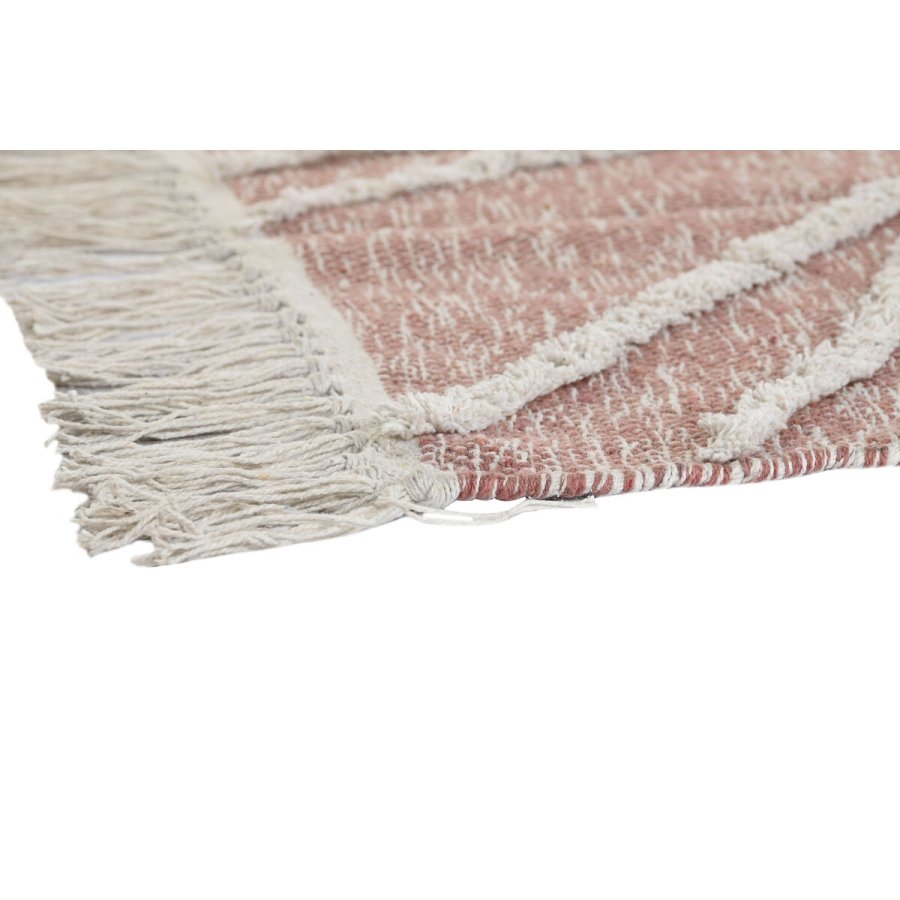 Tppe DKD Home Decor Pink Terrakotta Hvid Frynse Urban (160 x 230 x 1 cm) #9