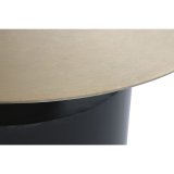 Sofabord DKD Home Decor 76 x 76 x 46 cm Sort Gylden Jern #2