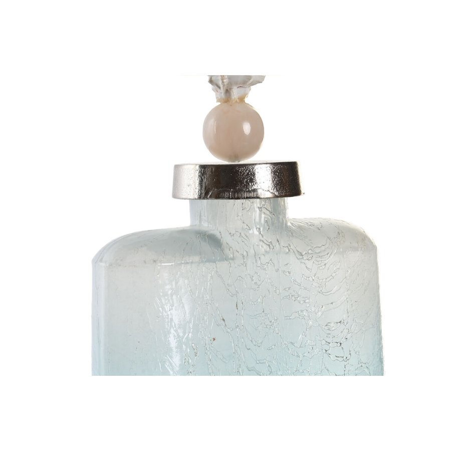 Vase DKD Home Decor Bl Aluminium Krystal Skal Middelhavet 9 x 17 x 43 cm #2