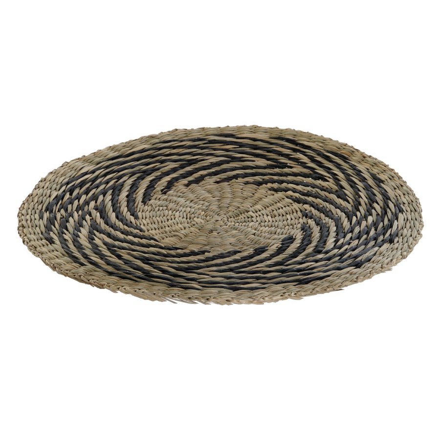 Dkkeserviet DKD Home Decor Sort Natur 38 x 38 x 1 cm #4