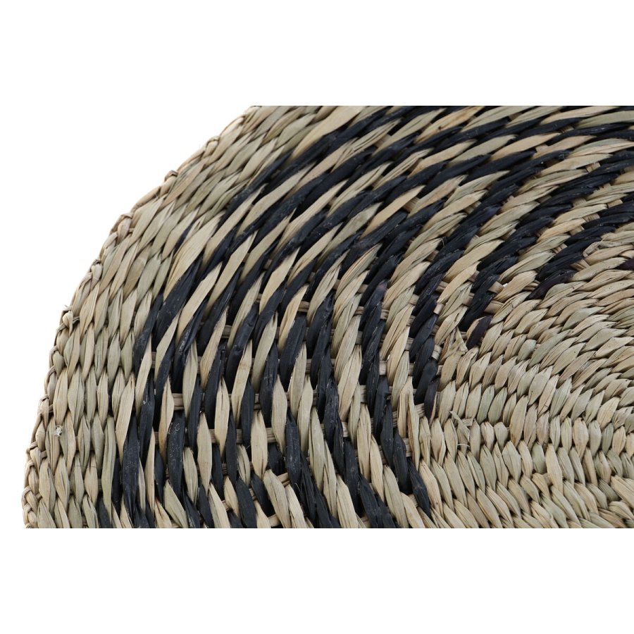 Dkkeserviet DKD Home Decor Sort Natur 38 x 38 x 1 cm #7