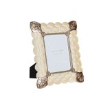 Fotoramme DKD Home Decor 22,8 x 2,6 x 28,6 cm Krystal Kobber Hvid Harpiks Romantisk #1