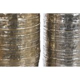 Vase DKD Home Decor Gylden Slvfarvet Aluminium Moderne 31 x 31 x 106 cm #2