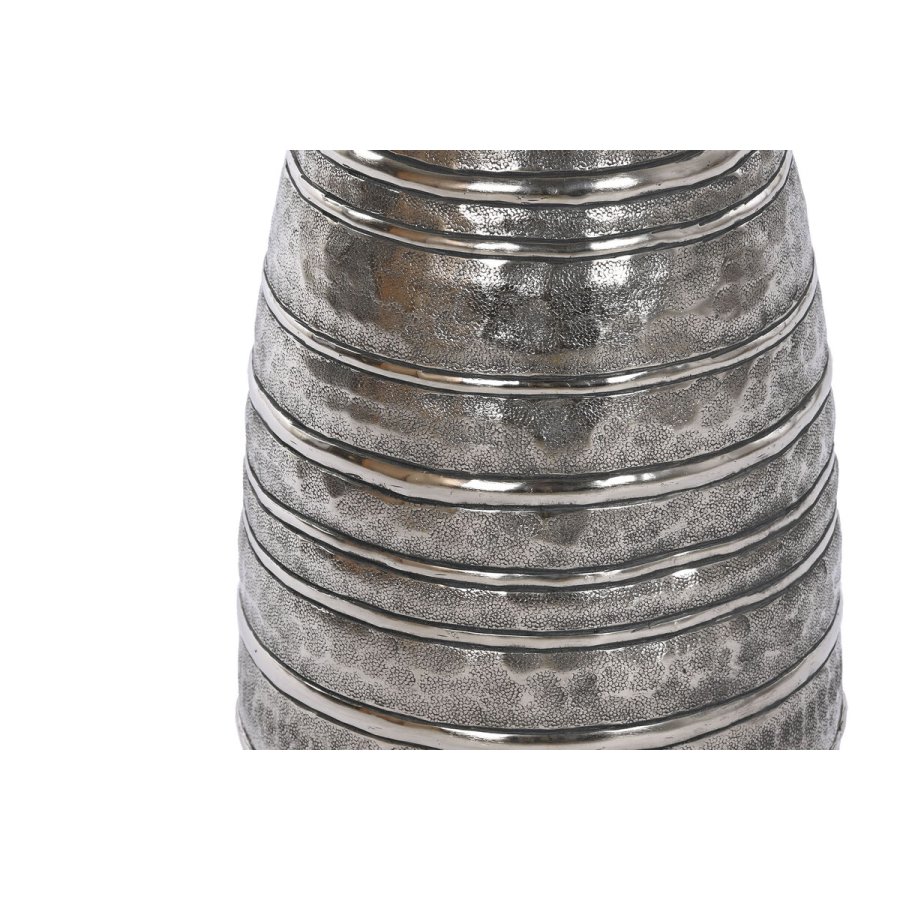 Vase DKD Home Decor 24 x 24 x 67 cm ldet overflade Slvfarvet Gylden Aluminium Moderne (2 enheder) #2