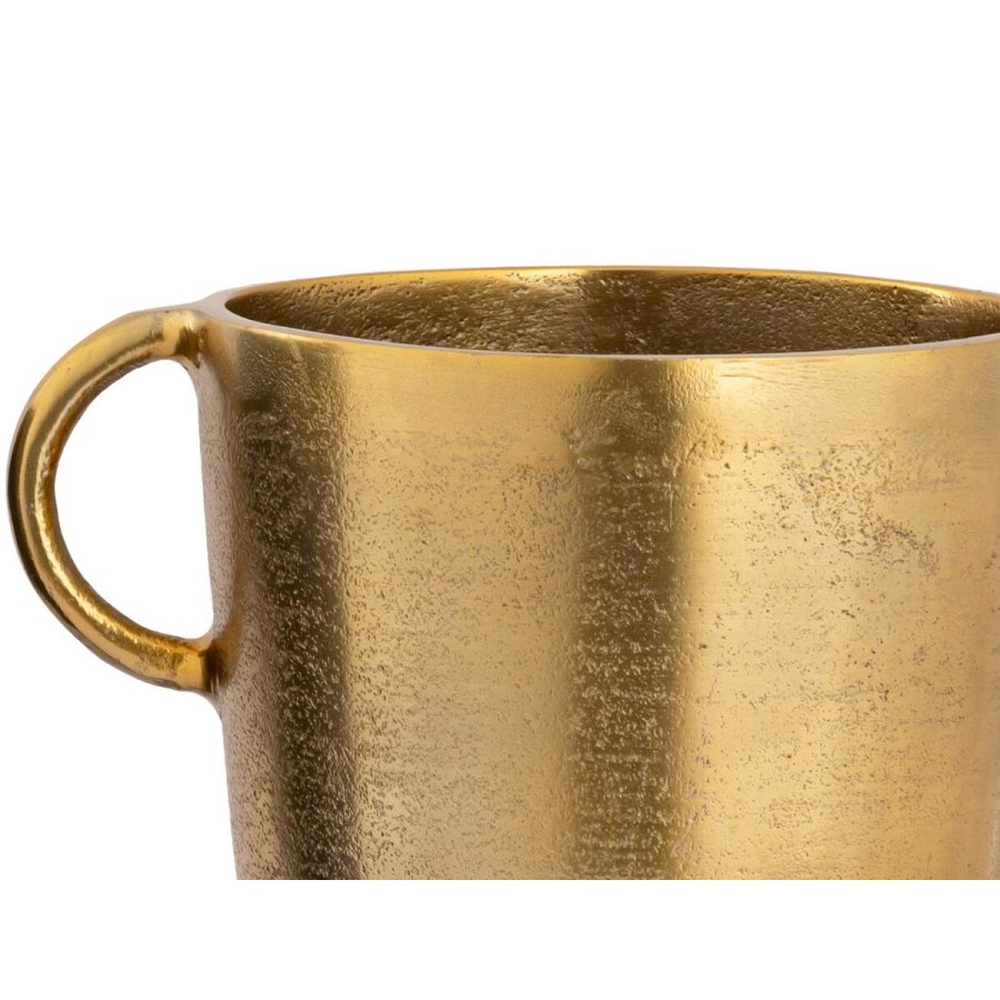 Vase DKD Home Decor 23 x 16 x 29 cm Sort Gylden Aluminium Moderne (2 enheder) #2