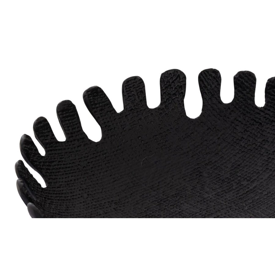 Borddekoration DKD Home Decor Sort Gylden Aluminium 32 x 32 x 9 cm (2 enheder) #3