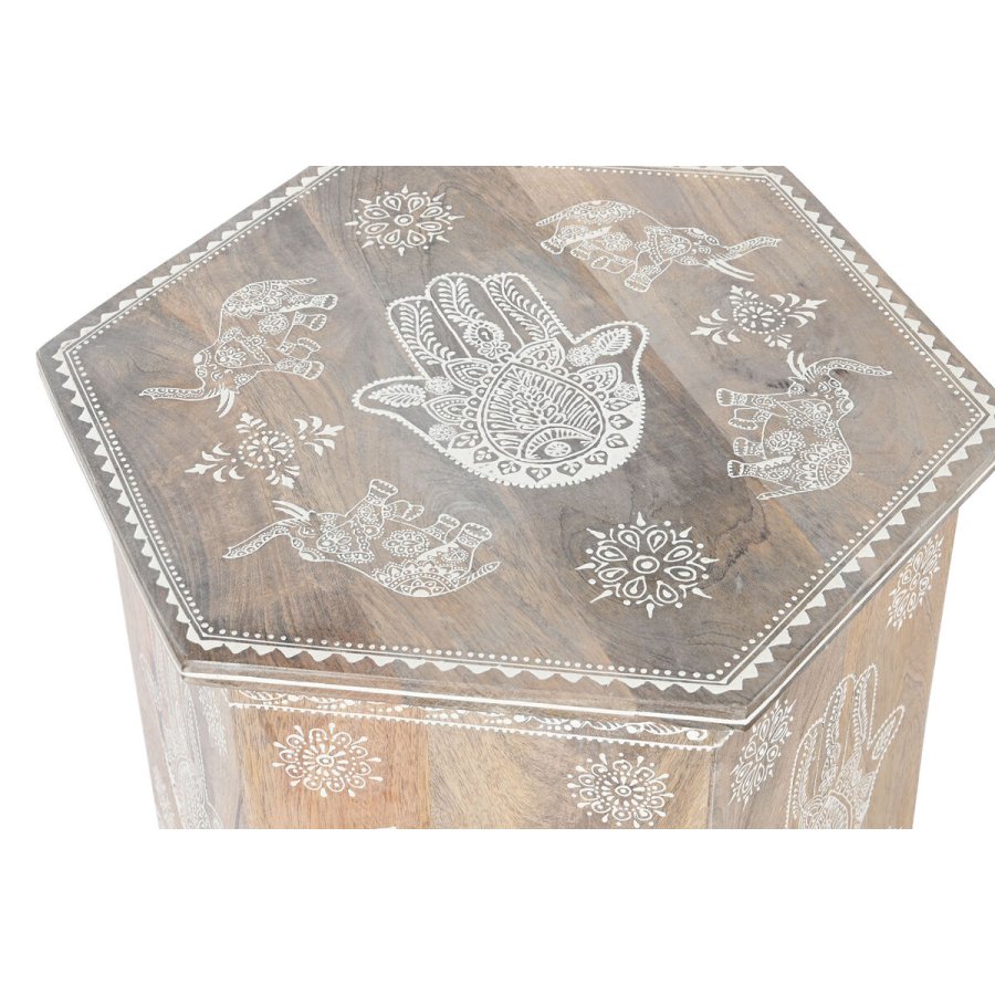 St med 2 borde DKD Home Decor Natur 48 x 41,5 x 49 cm #4