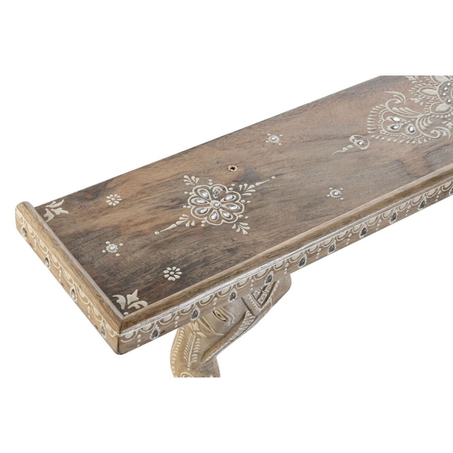 Hylder DKD Home Decor Hvid Natur Mangotr 78 x 15 x 28 cm #3