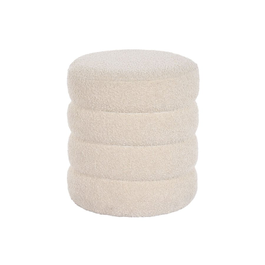 Fodsttte DKD Home Decor Hvid Tr MDF Moderne 43 x 43 x 47 cm #1