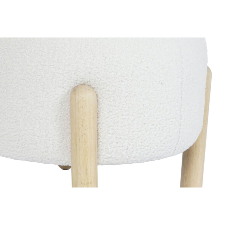 Fodsttte DKD Home Decor 45 x 45 x 36 cm Tr Hvid #3