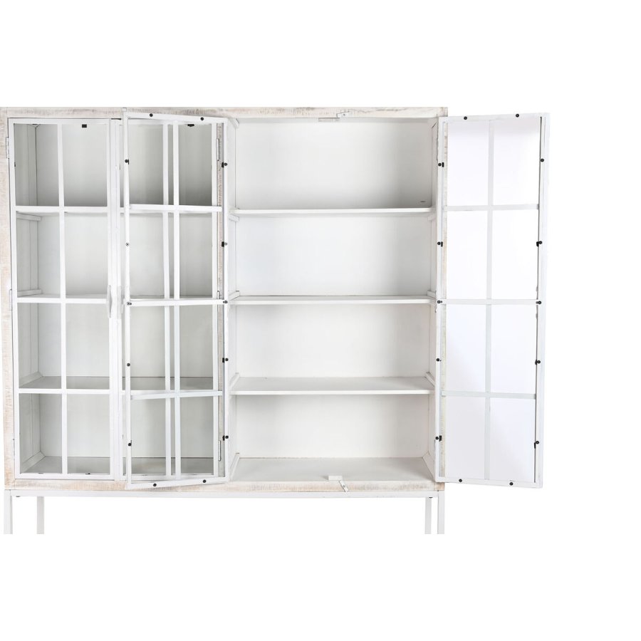 Hylder DKD Home Decor Hvid Sort Metal Mangotr 170 x 45 x 200 cm #3