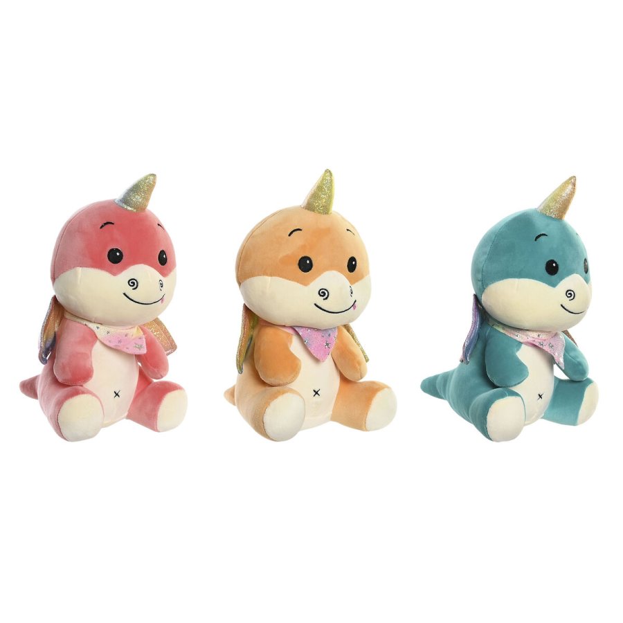 Bamse DKD Home Decor Gul Orange Mint Polyester Brns 19 x 20 x 28 cm (3 enheder) #1