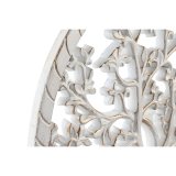 Vgdekoration DKD Home Decor Hvid Gylden Slvfarvet 40 x 1,5 x 40 cm #2