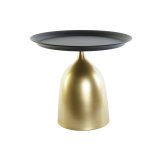 Sofabord DKD Home Decor Sort Gylden Metal 50 x 50 x 43,5 cm #1