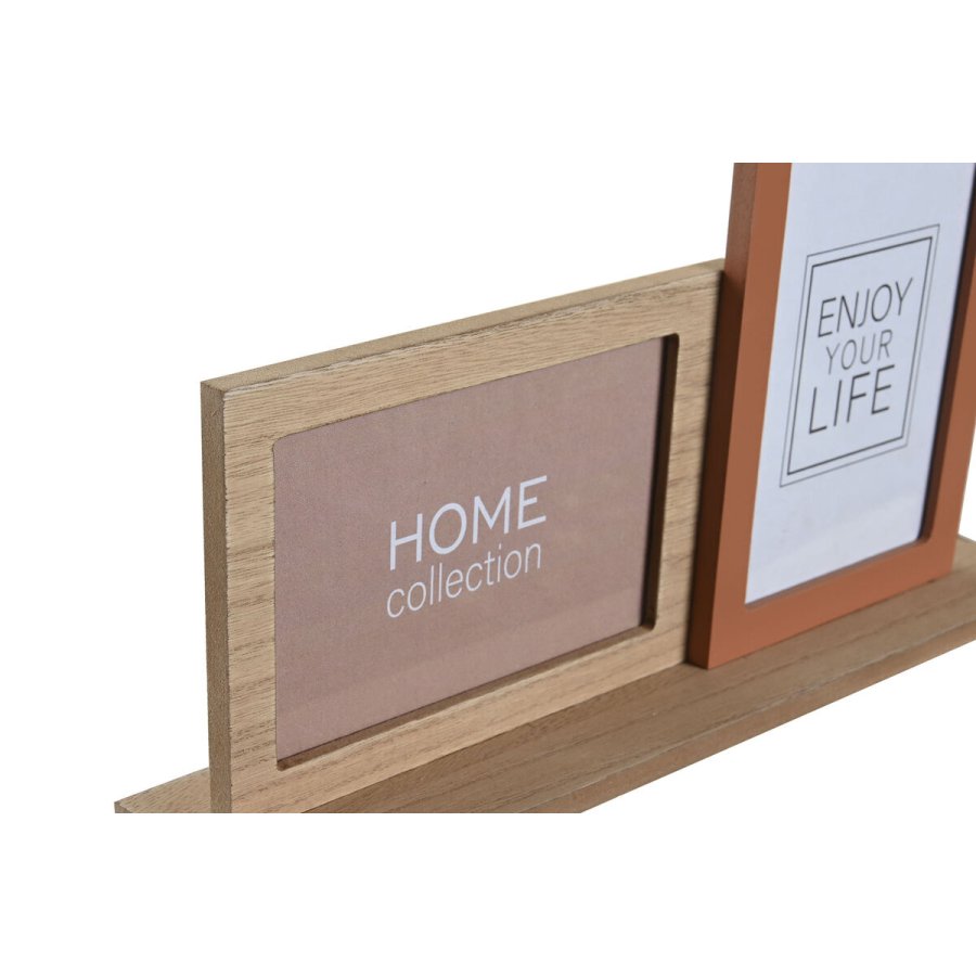 Fotoramme DKD Home Decor 30 x 5 x 19 cm Blomst Ansigt Keramik Harpiks Multifarvet Tr MDF Urban (2 enheder) #5
