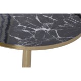 Sofabord DKD Home Decor 41 x 41 x 47 cm Sort Gylden Jern #2