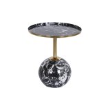 Sofabord DKD Home Decor 41 x 41 x 47 cm Sort Gylden Jern #1