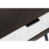 Natbord DKD Home Decor 45 x 38 x 50 cm Sort Metal Hvid Mangotr Wengue #21