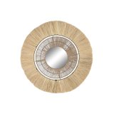 Vgspejl DKD Home Decor Natur Bali 79 x 4 x 79 cm #1
