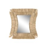 Vgspejl DKD Home Decor 62 x 4 x 70 cm Krystal Bali Jute #1