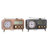 Namizna ura DKD Home Decor 33 x 11,5 x 26 cm Gr Kobber Jern Vintage (2 enheder) #1