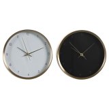 Namizna ura DKD Home Decor 25,7 x 4,2 x 25,7 cm Dame Gylden Aluminium (2 enheder) #1