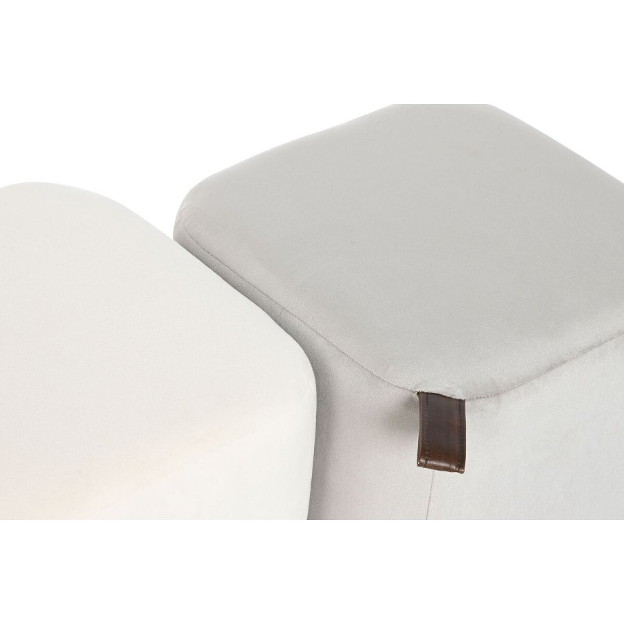 Fodsttte DKD Home Decor Gul Bl Beige Gr Scandi 35 x 35 x 35 cm (2 enheder) #3