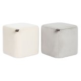 Fodsttte DKD Home Decor Gul Bl Beige Gr Scandi 35 x 35 x 35 cm (2 enheder) #1